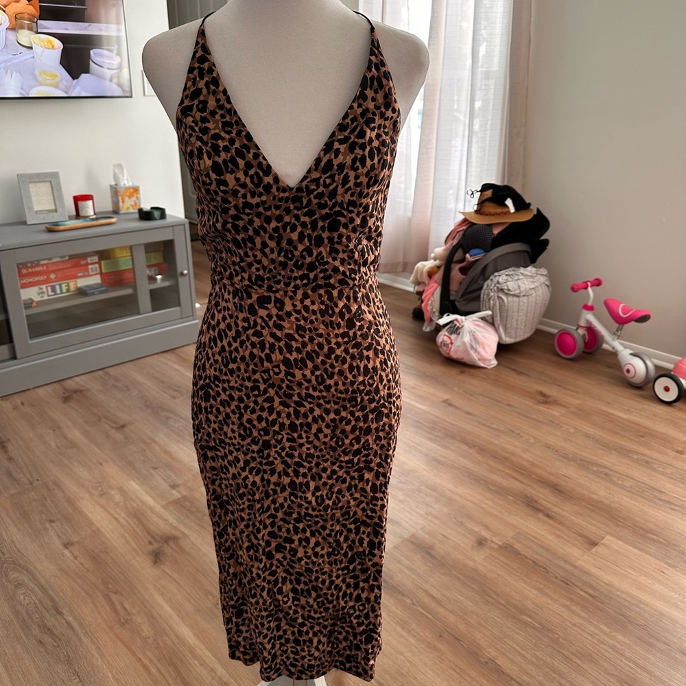 Topshop cheetah dress